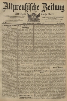 Altpreussische Zeitung, Nr. 264 Mittwoch 10 November 1897, 49. Jahrgang