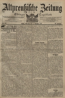 Altpreussische Zeitung, Nr. 270 Mittwoch 17 November 1897, 49. Jahrgang