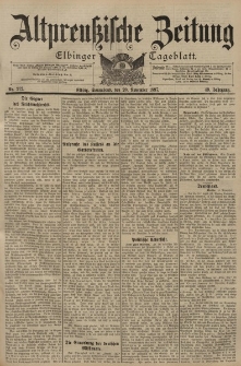 Altpreussische Zeitung, Nr. 272 Sonnabend 20 November 1897, 49. Jahrgang