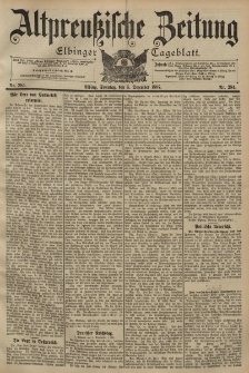 Altpreussische Zeitung, Nr. 285 Sonnabend 4 Dezember 1897, 49. Jahrgang