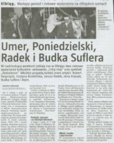 Umer, Poniedzielski, Radek i Budka Suflera - wycinek prasowy