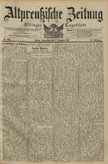Altpreussische Zeitung, Nr. 288 Donnerstag 9 Dezember 1897, 49. Jahrgang