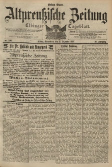 Altpreussische Zeitung, Nr. 290 Sonnabend 11 Dezember 1897, 49. Jahrgang