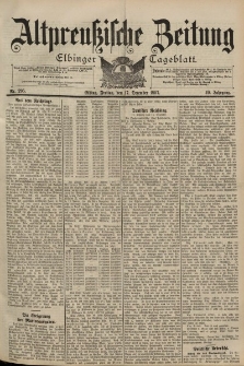 Altpreussische Zeitung, Nr. 295 Freitag 17 Dezember 1897, 49. Jahrgang