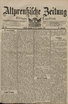 Altpreussische Zeitung, Nr. 297 Sonntag 19 Dezember 1897, 49. Jahrgang