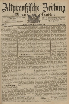 Altpreussische Zeitung, Nr. 298 Dienstag 21 Dezember 1897, 49. Jahrgang