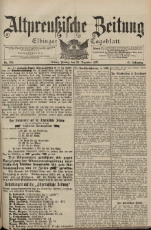 Altpreussische Zeitung, Nr. 301 Freitag 24 Dezember 1897, 49. Jahrgang