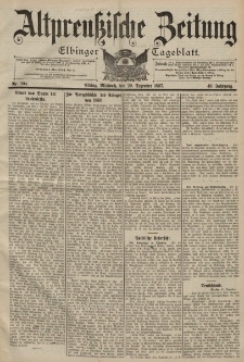 Altpreussische Zeitung, Nr. 304 Mittwoch 29 Dezember 1897, 49. Jahrgang