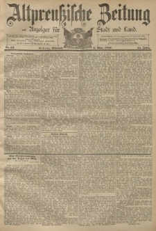 Altpreussische Zeitung, Nr. 55 Mittwoch 6 März 1889, 41. Jahrgang