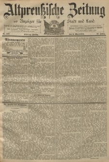 Altpreussische Zeitung, Nr. 103 Freitag 3 Mai 1889, 41. Jahrgang