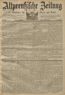 Altpreussische Zeitung, Nr. 105 Sonntag 5 Mai 1889, 41. Jahrgang