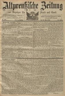 Altpreussische Zeitung, Nr. 109 Freitag 10 Mai 1889, 41. Jahrgang
