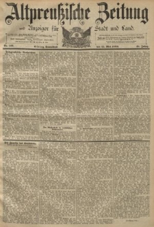 Altpreussische Zeitung, Nr. 110 Sonnabend 11 Mai 1889, 41. Jahrgang