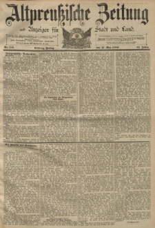Altpreussische Zeitung, Nr. 114 Freitag 17 Mai 1889, 41. Jahrgang