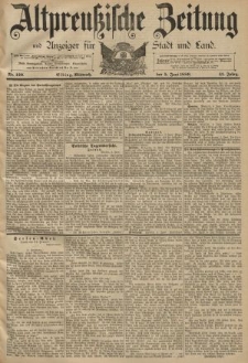 Altpreussische Zeitung, Nr. 129 Mittwoch 5 Juni 1889, 41. Jahrgang