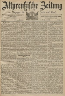 Altpreussische Zeitung, Nr. 144 Sonntag 23 Juni 1889, 41. Jahrgang