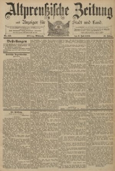 Altpreussische Zeitung, Nr. 152 Mittwoch 3 Juli 1889, 41. Jahrgang