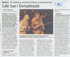 Cafe Sax i Osmędeusze - wycinek prasowy
