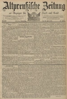 Altpreussische Zeitung, Nr. 159 Donnerstag 11 Juli 1889, 41. Jahrgang