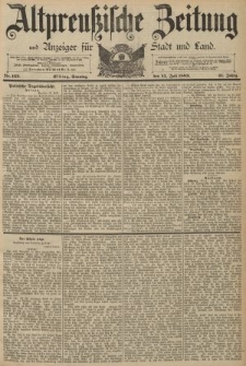 Altpreussische Zeitung, Nr. 162 Sonntag 14 Juli 1889, 41. Jahrgang