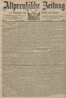 Altpreussische Zeitung, Nr. 163 Dienstag 16 Juli 1889, 41. Jahrgang