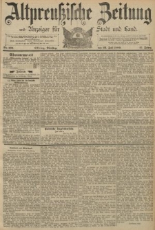 Altpreussische Zeitung, Nr. 169 Dienstag 23 Juli 1889, 41. Jahrgang