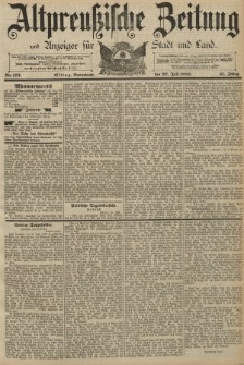 Altpreussische Zeitung, Nr. 173 Sonnabend 27 Juli 1889, 41. Jahrgang