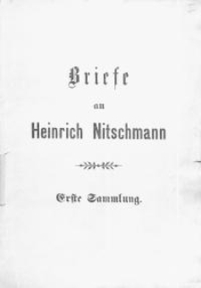 Briefe an Heinrich Nitschmann