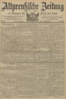 Altpreussische Zeitung, Nr. 191 Sonnabend 17 August 1889, 41. Jahrgang
