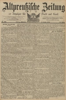 Altpreussische Zeitung, Nr. 236 Mittwoch 9 Oktober 1889, 41. Jahrgang