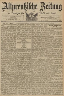 Altpreussische Zeitung, Nr. 241 Dienstag 15 Oktober 1889, 41. Jahrgang