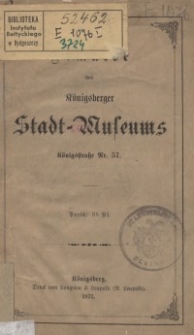 Gemälde des Königsberger Stadt-Museums