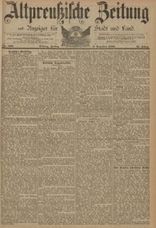 Altpreussische Zeitung, Nr. 286 Freitag 6 Dezember 1889, 41. Jahrgang