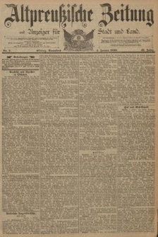 Altpreussische Zeitung, Nr. 3 Sonnabend 4 Januar 1890, 42. Jahrgang