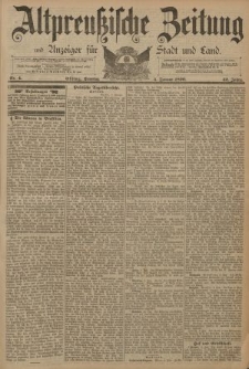 Altpreussische Zeitung, Nr. 4 Sonntag 5 Januar 1890, 42. Jahrgang