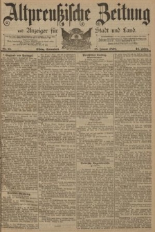 Altpreussische Zeitung, Nr. 15 Sonnabend 18 Januar 1890, 42. Jahrgang