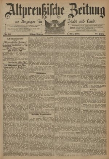 Altpreussische Zeitung, Nr. 52 Sonntag 2 März 1890, 42. Jahrgang