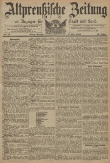 Altpreussische Zeitung, Nr. 53 Dienstag 4 März 1890, 42. Jahrgang
