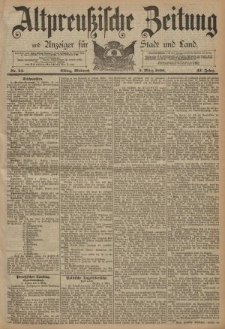 Altpreussische Zeitung, Nr. 54 Mittwoch 5 März 1890, 42. Jahrgang
