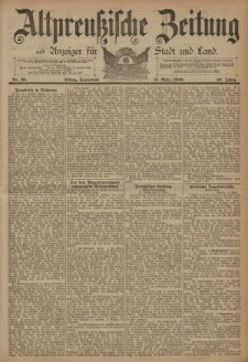 Altpreussische Zeitung, Nr. 63 Sonnabend 15 März 1890, 42. Jahrgang
