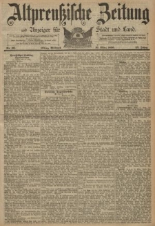 Altpreussische Zeitung, Nr. 66 Mitwoch 19 März 1890, 42. Jahrgang