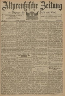 Altpreussische Zeitung, Nr. 67 Donnerstag 20 März 1890, 42. Jahrgang
