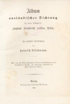 Album ausländischer Dichtung in vier Büchern : England…