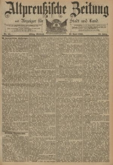 Altpreussische Zeitung, Nr. 88 Mittwoch 16 April 1890, 42. Jahrgang