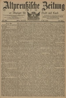 Altpreussische Zeitung, Nr. 102 Sonnabend 3 Mai 1890, 42. Jahrgang