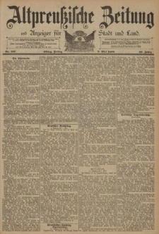 Altpreussische Zeitung, Nr. 107 Freitag 9 Mai 1890, 42. Jahrgang