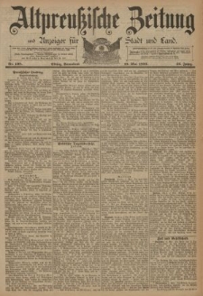 Altpreussische Zeitung, Nr. 108 Sonnabend 10 Mai 1890, 42. Jahrgang