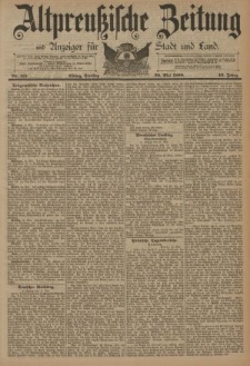 Altpreussische Zeitung, Nr. 115 Dienstag 20 Mai 1890, 42. Jahrgang