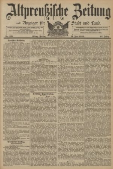 Altpreussische Zeitung, Nr. 135 Freitag 13 Juni 1890, 42. Jahrgang
