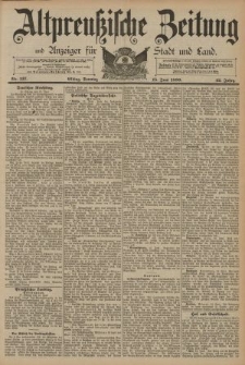 Altpreussische Zeitung, Nr. 137 Sonntag 15 Juni 1890, 42. Jahrgang